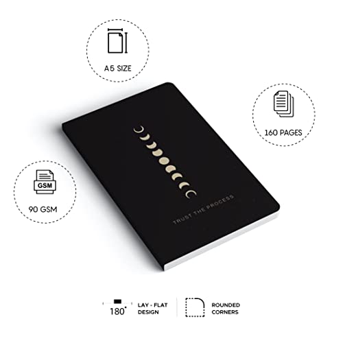 FACTOR NOTES A5 Notebook: Ruled | 90 GSM | 160 Pages (Trust the process) - Image 3
