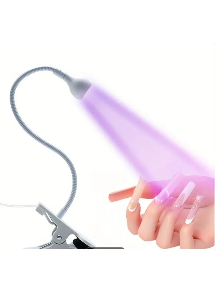 zoba Portable Nail Dryer Lamp, LED Nail Dryer Lamp for Gel Polish, USB Charging and Clip - Image 1