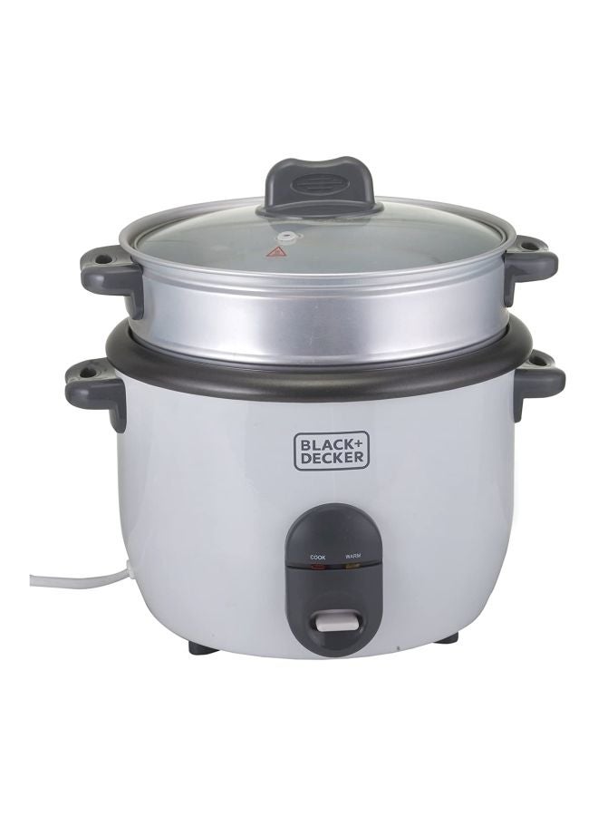 BLACK+DECKER Electric Rice Cooker 1.8L 1.8 L 700 W RC1860-B5 Silver - Image 1