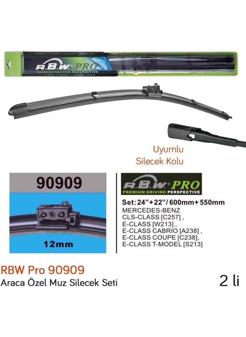 RBW 90909 Mercedes E Series (W213) 2016- Front Wiper Set  - Image 2