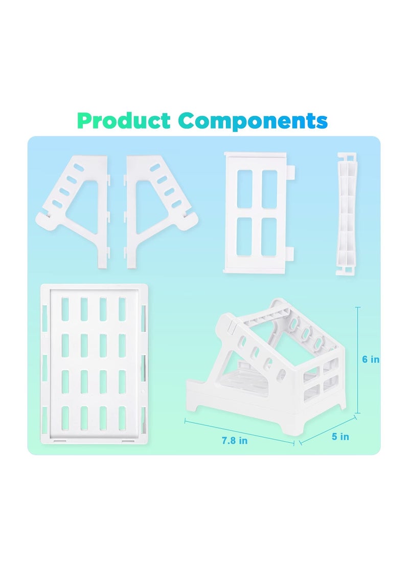Label Holder for Roll and Fan-fold Thermal Labels Work with Desktop Label Printer and Shipping Label Printer