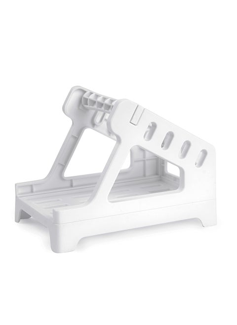 Label Holder for Roll and Fan-fold Thermal Labels Work with Desktop Label Printer and Shipping Label Printer