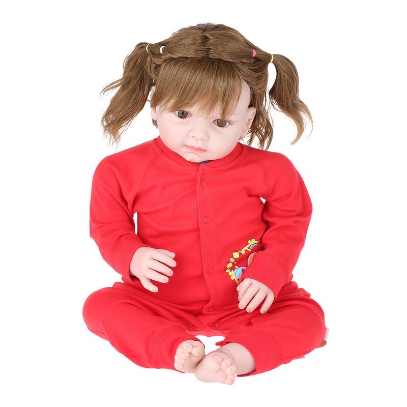 Baby Romper Unisex 100% Cotton Babysuit Baby Clothes Playsuit Chicken Print Long Sleeve Spring Summer Autumn For Newborn Infant Baby Girl Boy Tied Slant Opening Red 9-12M - Image 1