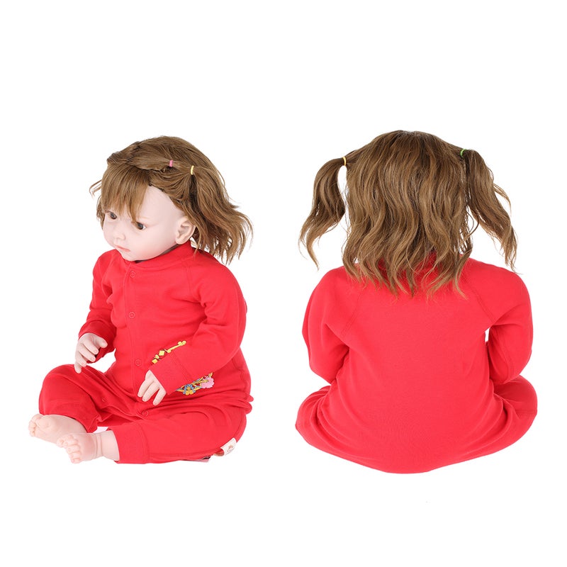 Baby Romper Unisex 100% Cotton Babysuit Baby Clothes Playsuit Chicken Print Long Sleeve Spring Summer Autumn For Newborn Infant Baby Girl Boy Tied Slant Opening Red 9-12M - Image 5