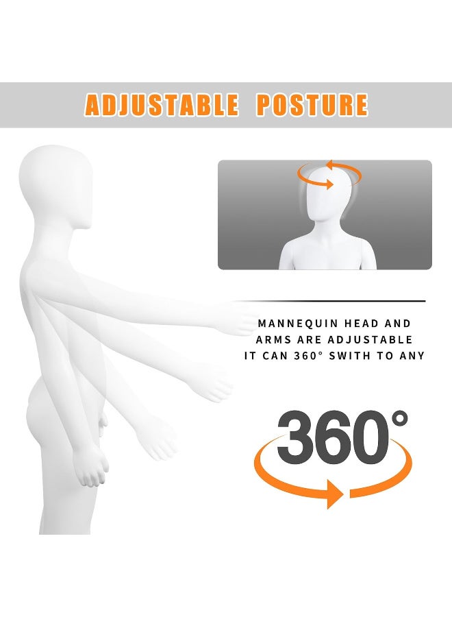 Child Mannequin | 8 Years | Standing Pose | Durable Fiberglass | Realistic Kids Display Model for Shops & Exhibitions - Image 4
