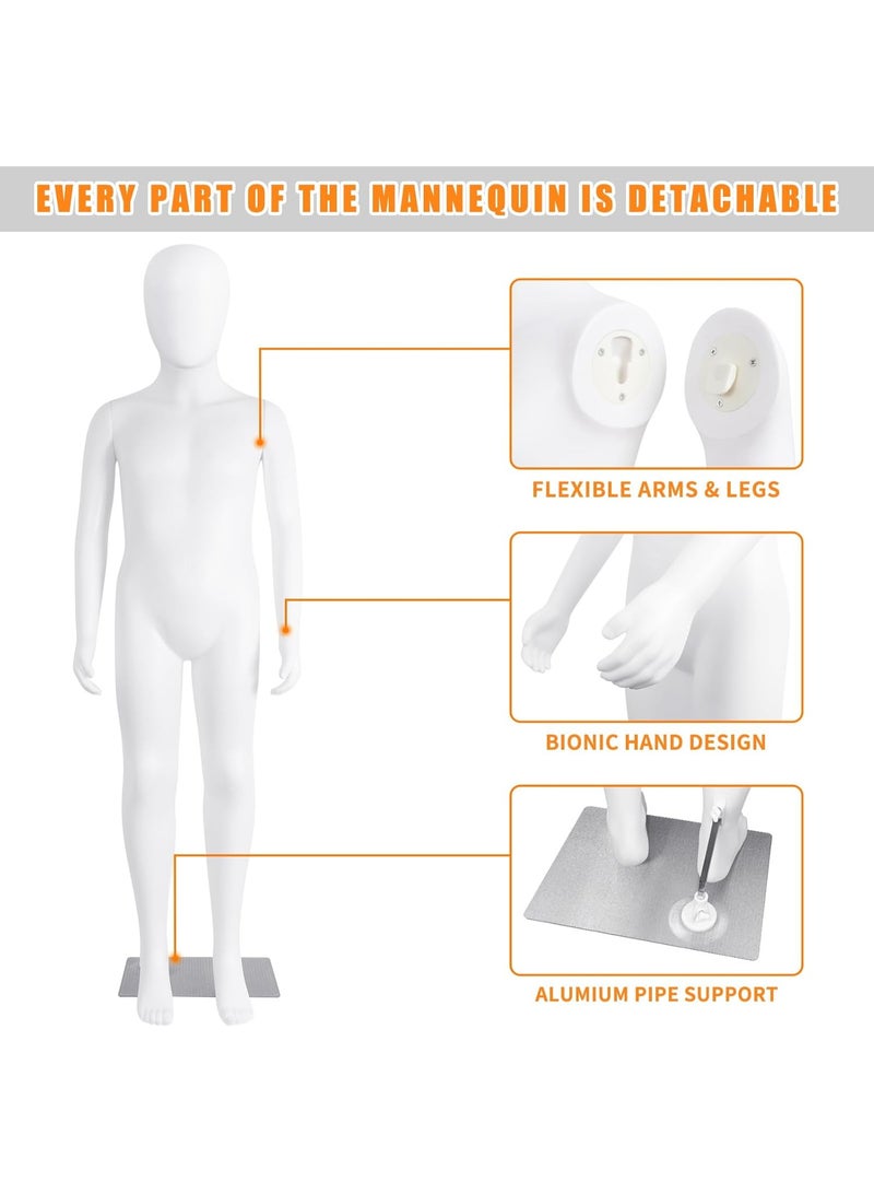 Child Mannequin | 8 Years | Standing Pose | Durable Fiberglass | Realistic Kids Display Model for Shops & Exhibitions - Image 3