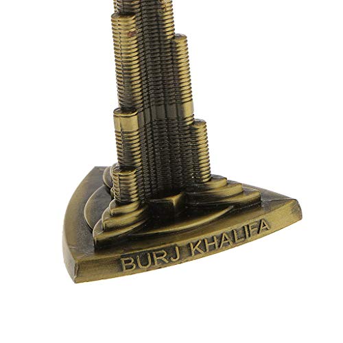 zahab Dubai Landmark Decorative Souvenir Burj Khalifa Metal Decorative Showpiece Antique Finish, 3 Inch,Bronze - Image 4