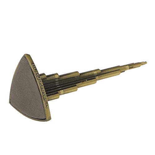 zahab Dubai Landmark Decorative Souvenir Burj Khalifa Metal Decorative Showpiece Antique Finish, 3 Inch,Bronze - Image 5