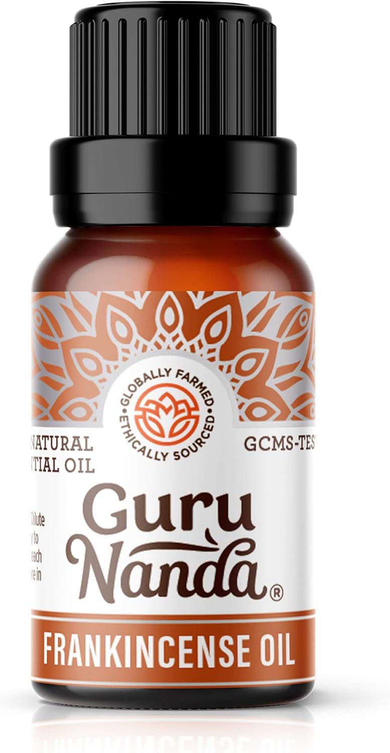 GuruNanda Frankincense Essential Oil (0.5 Fl oz) - 100% Pure, Natural and Undiluted Diffuser Oil for Aromatherapy, Massages & DIY Recpies - Supports Join Health & Promotes Radiant Skin - Image 1