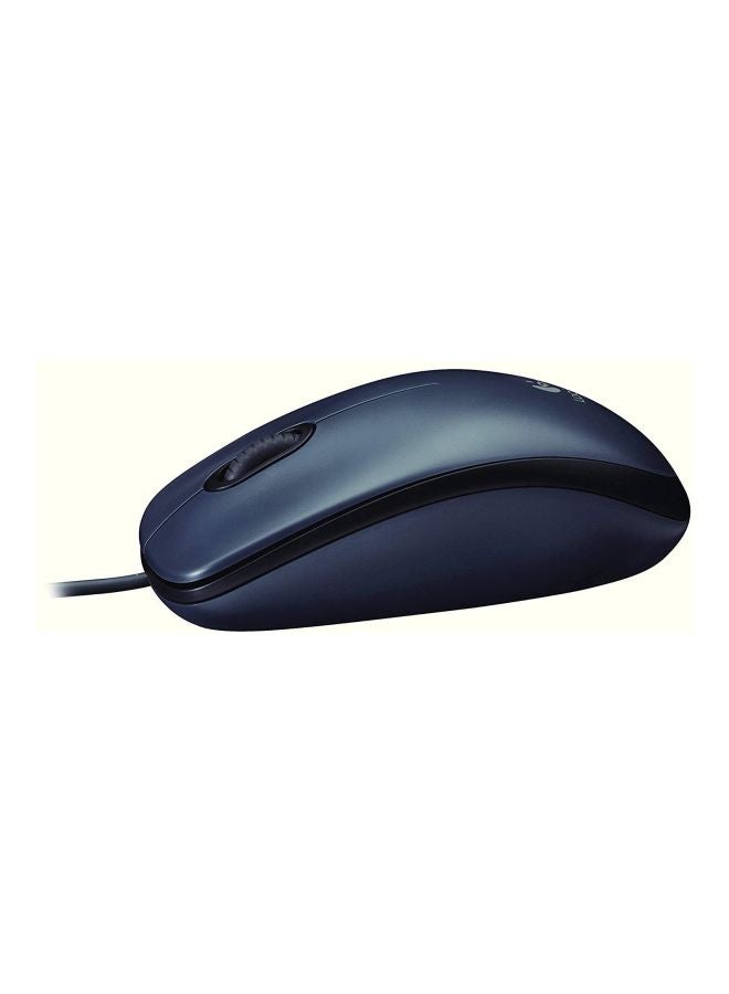 Logitech Wired Optical Mouse Dark Grey - Image 5