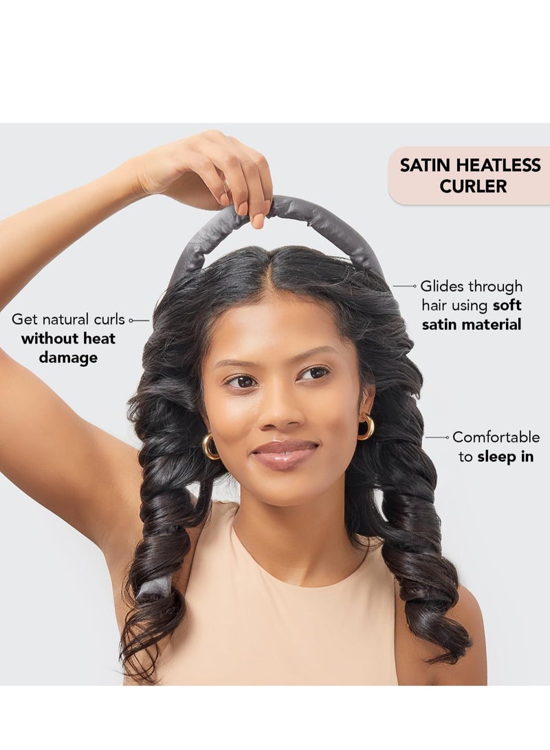 Generic Satin Heatless Curling Set - Hair Rollers for Heatless Curls | Heatless Hair Curlers & Hot Rollers | Hair Curlers to Sleep in | Heatless Curling Rod Headband | Heatless Curler - Image 3