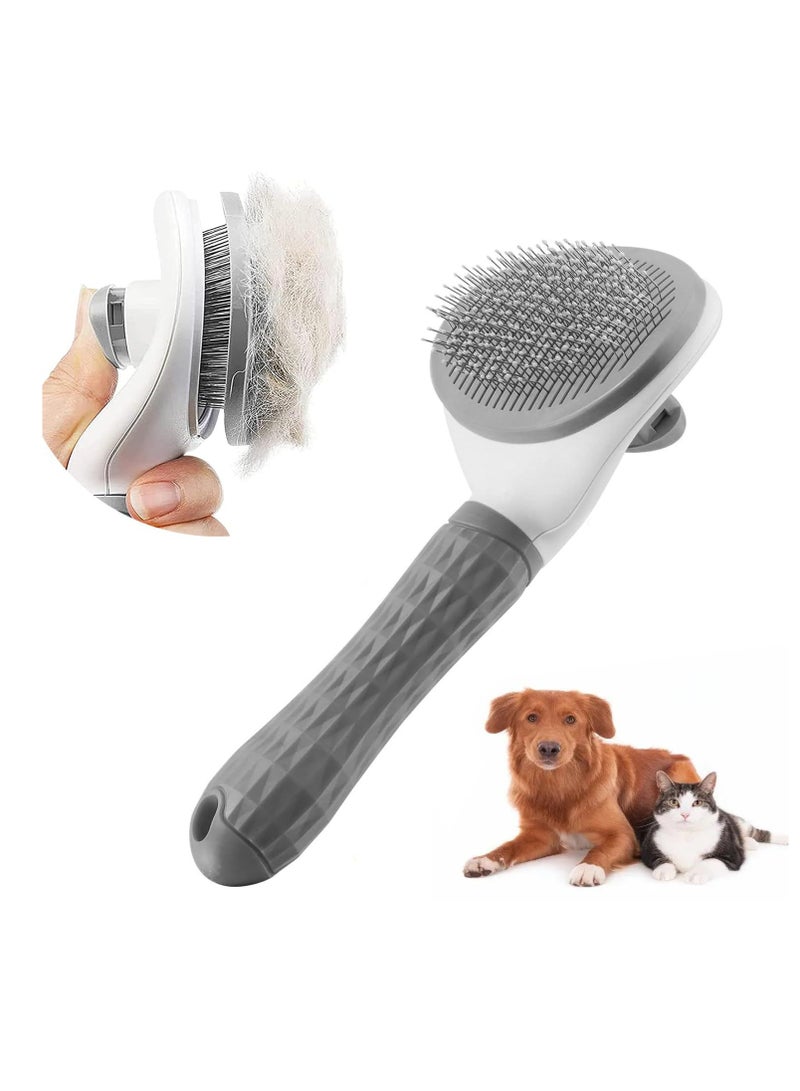 فرشاة تنظيف ذاتي للقطط والكلاب إزالة شعر الحيوانات الاليفة فرشاة تمشيط فرشاة تحتية لإزالة التشابك والعقد فرشاة متعددة الاستخدامات لجميع انواع الشعر فرشاة كهربائية التنظيف - Image 2