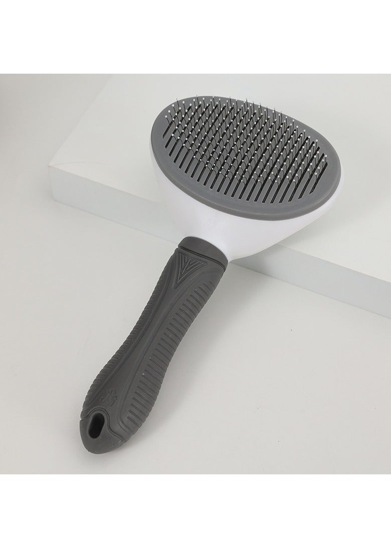 فرشاة تنظيف ذاتي للقطط والكلاب إزالة شعر الحيوانات الاليفة فرشاة تمشيط فرشاة تحتية لإزالة التشابك والعقد فرشاة متعددة الاستخدامات لجميع انواع الشعر فرشاة كهربائية التنظيف - Image 3