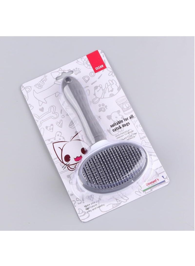 فرشاة تنظيف ذاتي للقطط والكلاب إزالة شعر الحيوانات الاليفة فرشاة تمشيط فرشاة تحتية لإزالة التشابك والعقد فرشاة متعددة الاستخدامات لجميع انواع الشعر فرشاة كهربائية التنظيف - Image 5