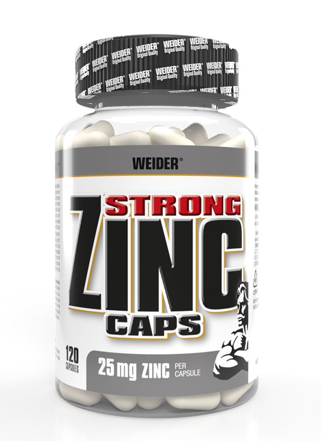 Weider - Strong Zinc Caps (25mg Zinc Per Caps) 120 Capsules - Image 1