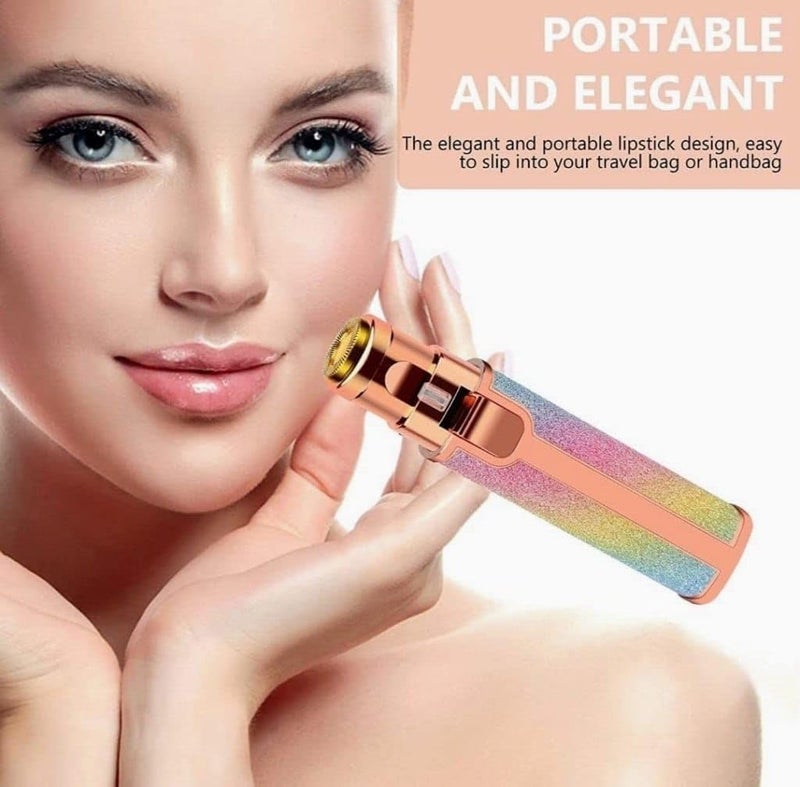 BLACK OLIVE® 2-in-1 Rechargeable Eyebrow Epilators For Women, Facial Hair Removal Machine For Women,Face, Lips, Nose Hair Remover Epilators with Light (Multicolor/Assorted) - Image 2