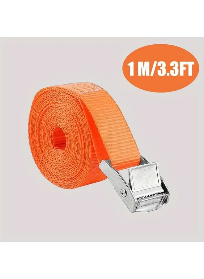 10FT Heavy Duty Ratchet Straps For Cargo Trucks Trailer Motorcycle Lashing Tie Down - Image 2