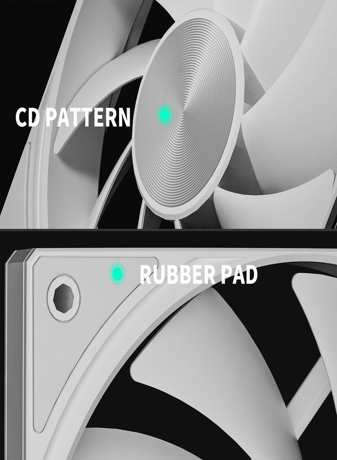upHere 360mm All-in-One Computer Case Fan with PWM 4-Pin Interface High Performance Cooling Low Noise for Enhanced PC Cooling U3T6 - Image 4