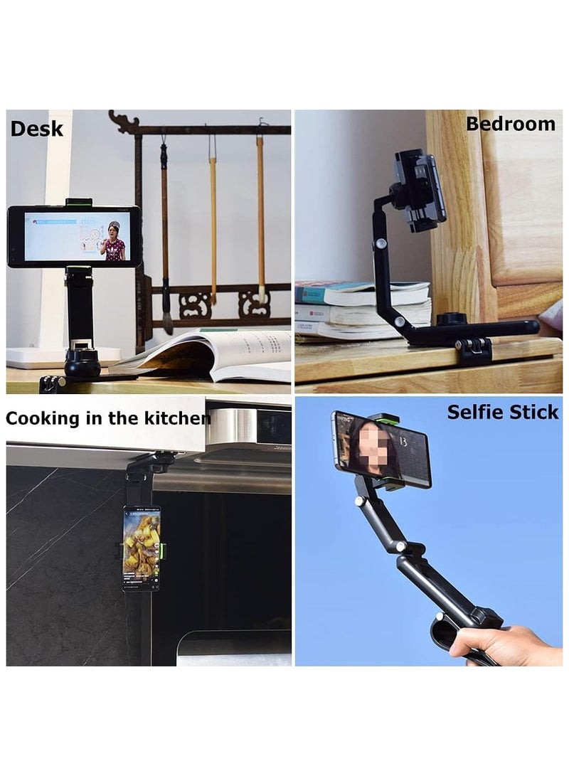Car Phone Holder for Sun Visor, 1080° Rotatable Sun Visor Car Phone Mount Foldable Dashboard Phone Holder  - Image 3