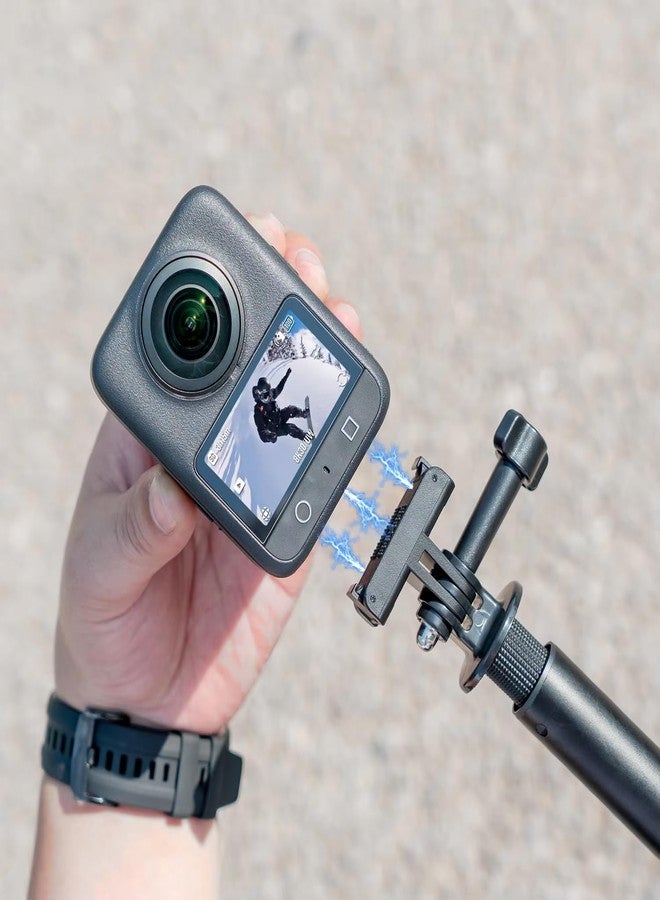 ادوفيس قاعدة تثبيت مغناطيسية سريعة الفك من ADOFYS لكاميرا DJI Osmo Action 6/Osmo Nano، مزودة بمغناطيس فائق القوة ومزالج معدنية، وقاعدة محول لملحقات كاميرا DJI Osmo Action 6/Osmo Nano - Image 5