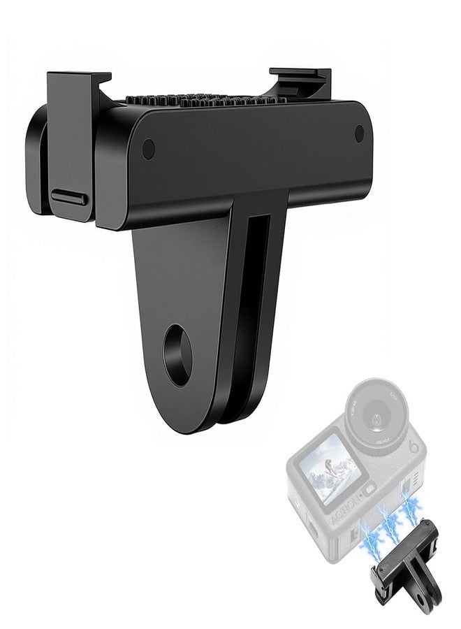 ادوفيس قاعدة تثبيت مغناطيسية سريعة الفك من ADOFYS لكاميرا DJI Osmo Action 6/Osmo Nano، مزودة بمغناطيس فائق القوة ومزالج معدنية، وقاعدة محول لملحقات كاميرا DJI Osmo Action 6/Osmo Nano - Image 2
