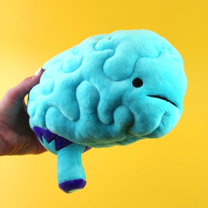 I Heart Guts Brain Plush  All You Need is Lobe  Educational Brain Pillow  85 Organ Plush Ideal for Doctors Nurses Medical Students Graduation  Brain Surgery Recovery Gifts - Image 3