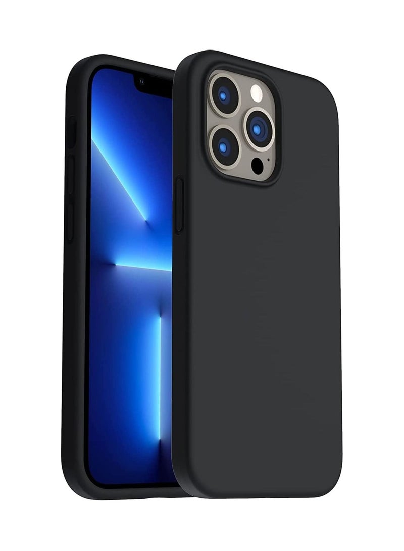 Silicone Shell Soft Microfiber Liner Cushion Cover Thin Full Body Protective for iPhone 13 Pro Max - Image 1