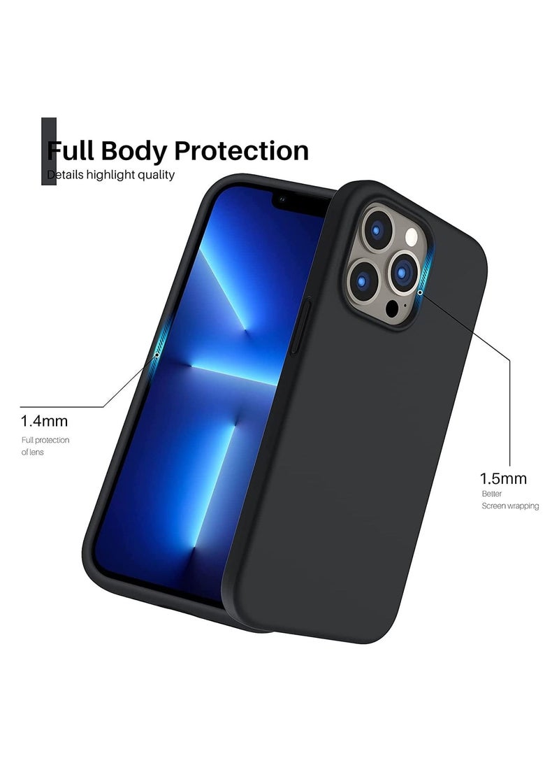 Silicone Shell Soft Microfiber Liner Cushion Cover Thin Full Body Protective for iPhone 13 Pro Max - Image 3