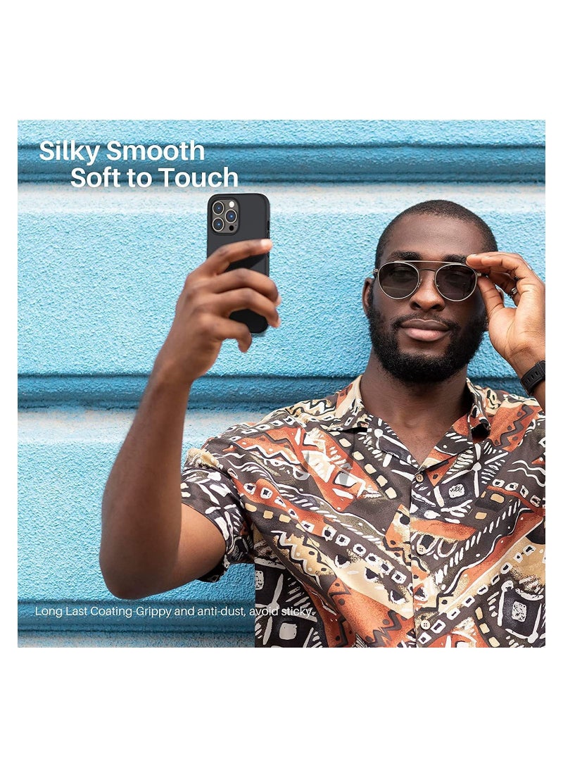 Silicone Shell Soft Microfiber Liner Cushion Cover Thin Full Body Protective for iPhone 13 Pro Max - Image 4