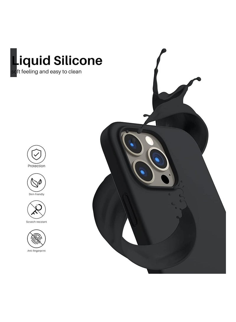 Silicone Shell Soft Microfiber Liner Cushion Cover Thin Full Body Protective for iPhone 13 Pro Max - Image 2