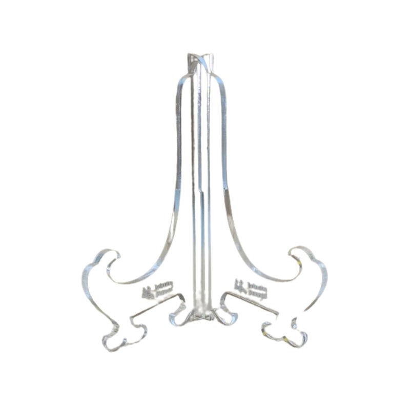 Snoogg Display Easel Stand - Artist Easel for Art and Craft Painting, Canvas Holder, Tabletop Stand for Cards, Photos, Phone, and Wedding Decorations (Acrylic 5 Inch 5 Pc Pack) - Image 1