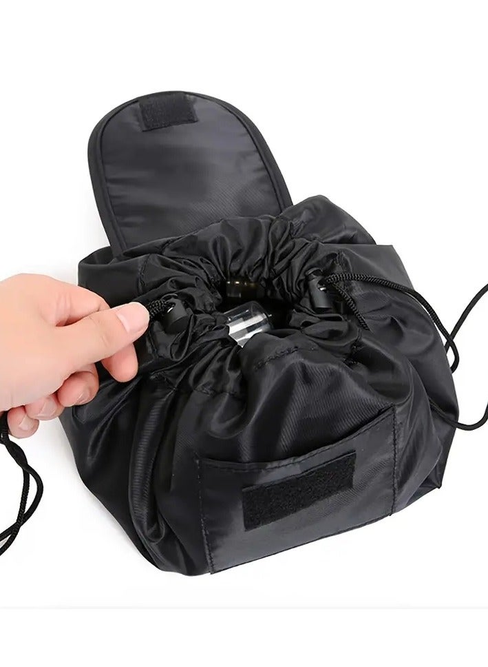 أوريتي حقيبة مكياج الرباط حقيبة مستحضرات التجميل السحرية مع حقيبة مكياج مسطحة كسول السفر حقيبة منظم مكياج - Image 3