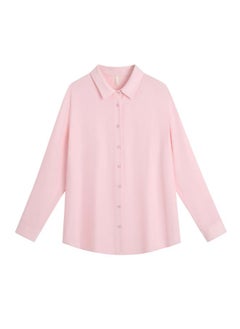 Spring New Arrival Chubby Girl Plus Size Women's Clothing Solid Color All-match Stacked Loose Long-sleeved Lapel Shirt Coat 62322
