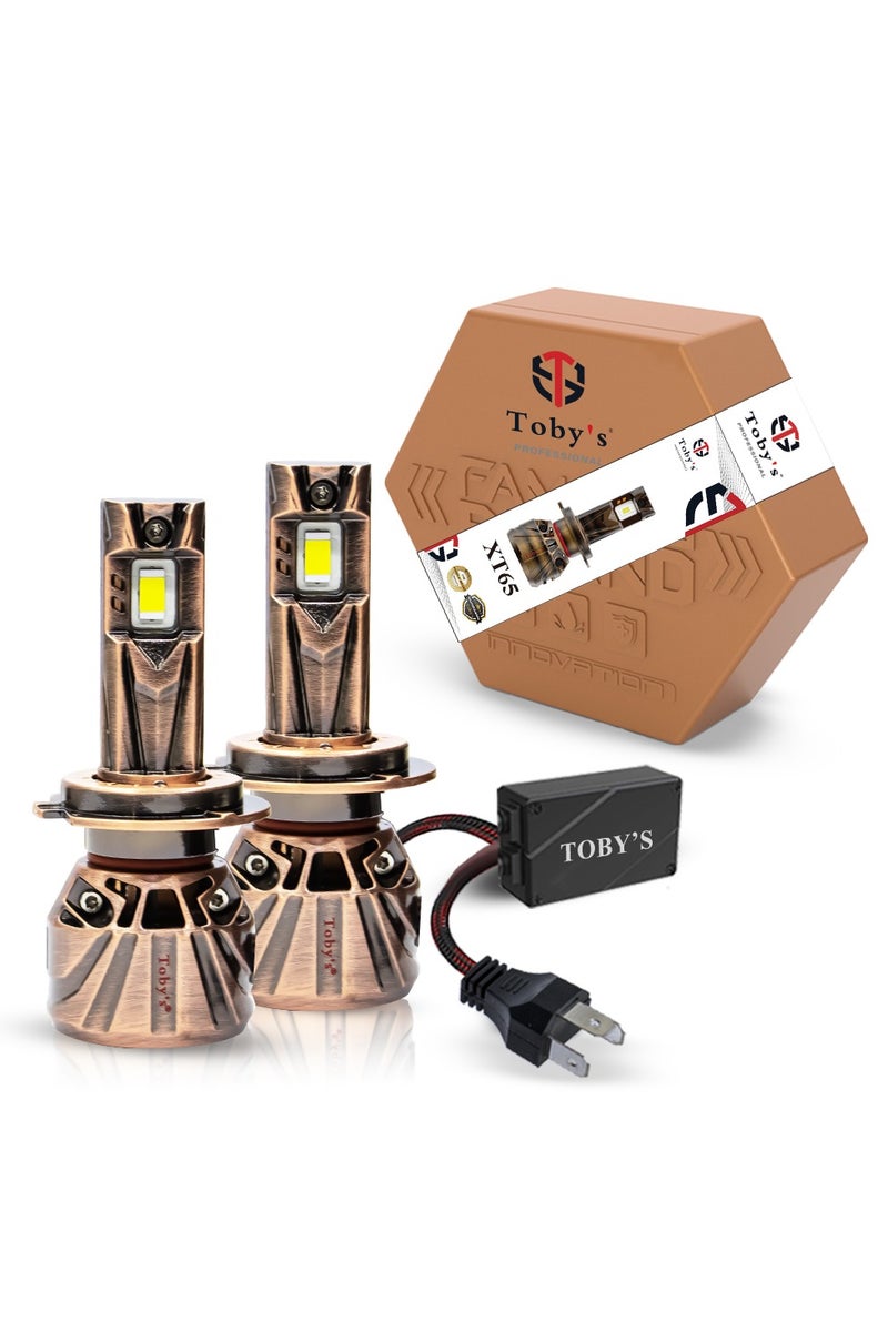 Toby's XT65 H7 2 Pieces Car LED Headlight Original 65W/Piece Power 6500/piece Lumens With Color Temperature 6500K - Image 1