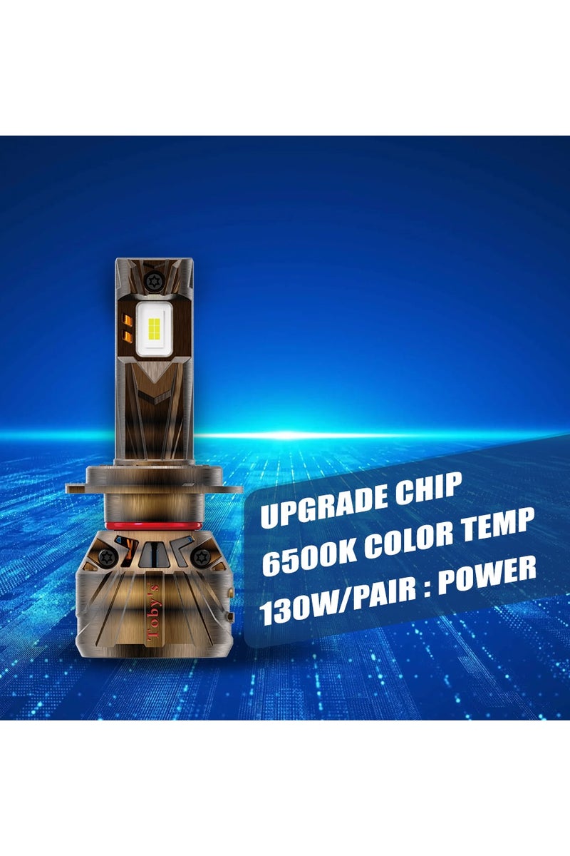 Toby's XT65 H7 2 Pieces Car LED Headlight Original 65W/Piece Power 6500/piece Lumens With Color Temperature 6500K - Image 2