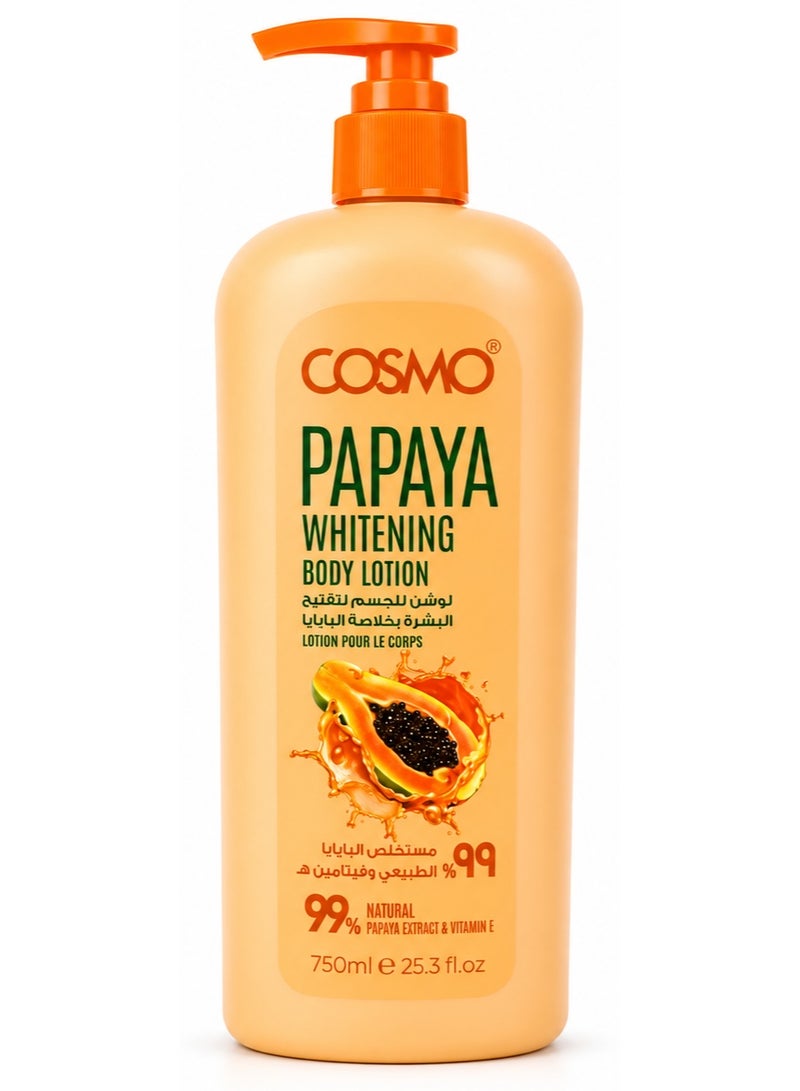 COSMO Papaya Whitening Body Lotion 750 Ml - Image 1