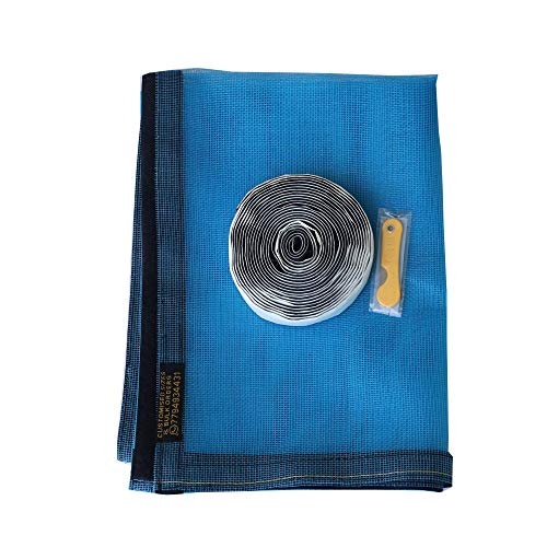 RED WIND Fibreglass Mosquito Net for Windows 47 x 35 Inch_120 x 90 Cm_4 x 3 Feet_ Blue Color with Stitching RW01 - Image 2