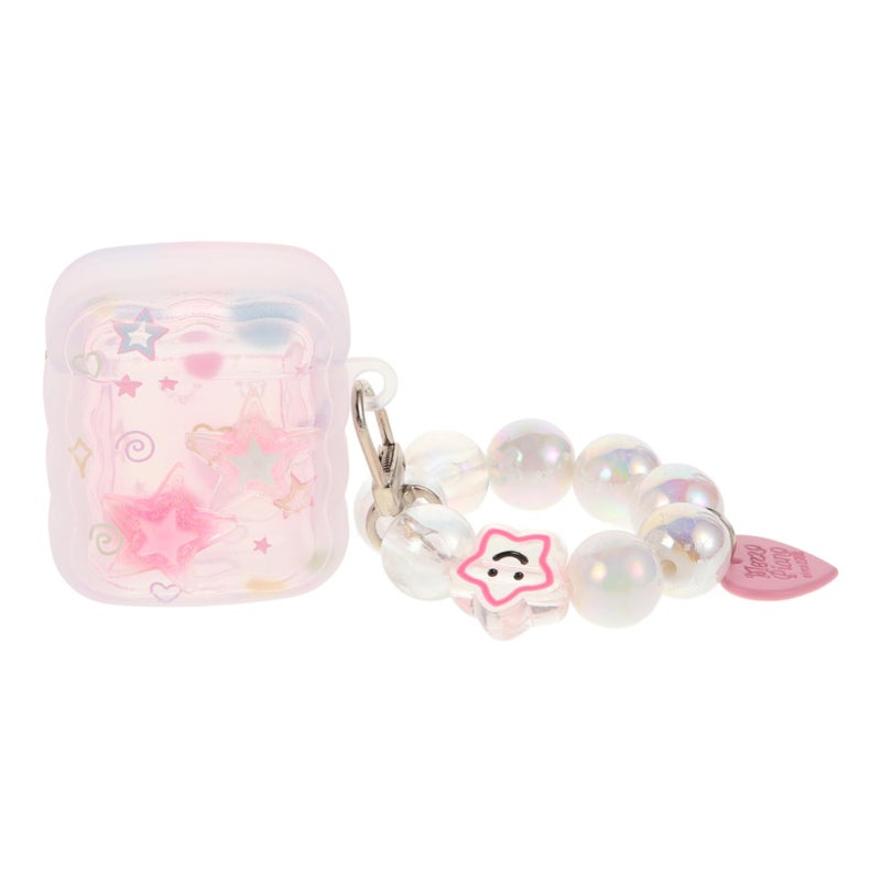 Flower Beaded Pendant Earphone Case Protective Cover Drop Resistant Fashion Accessory - Image 2