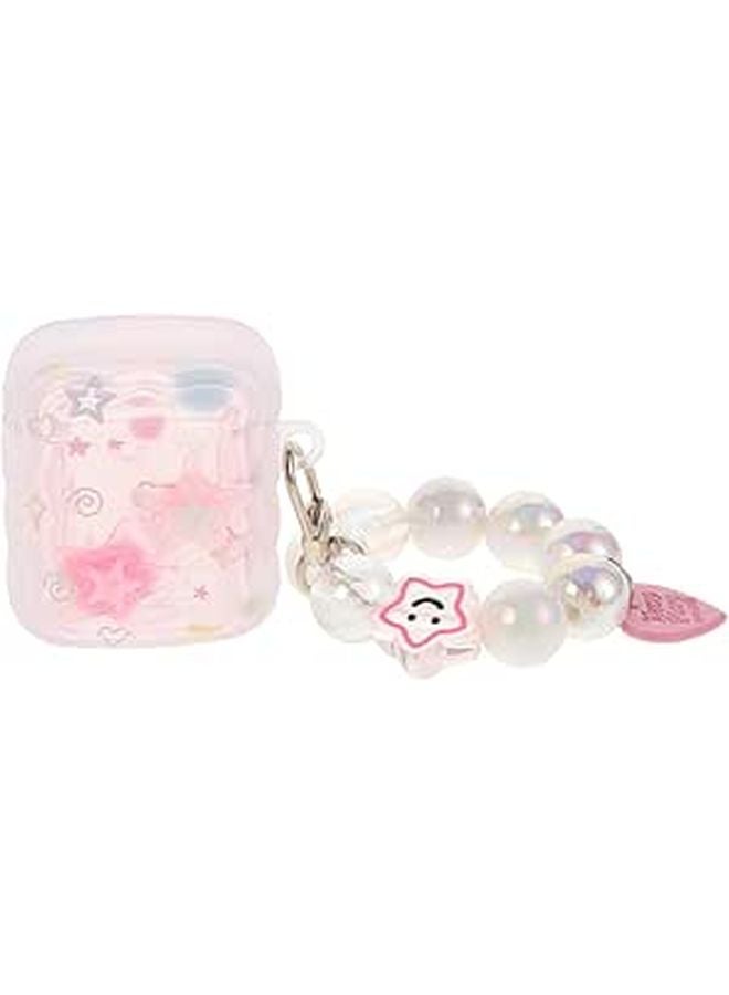 Flower Beaded Pendant Earphone Case Protective Cover Drop Resistant Fashion Accessory - Image 1