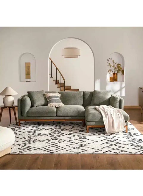 Owen Chase L-Shaped Corner Sofa with Reclining Section - Modular Design - 81x166x256 cm