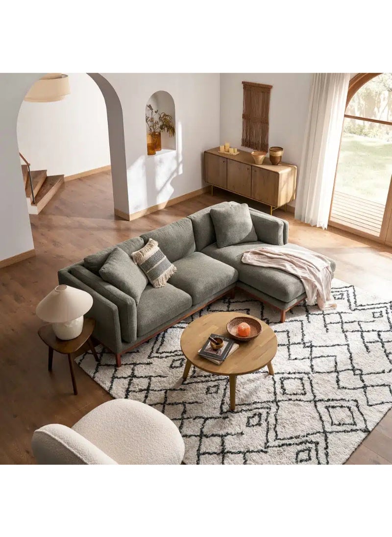 Owen Chase L-Shaped Corner Sofa with Reclining Section - Modular Design - 81x166x256 cm