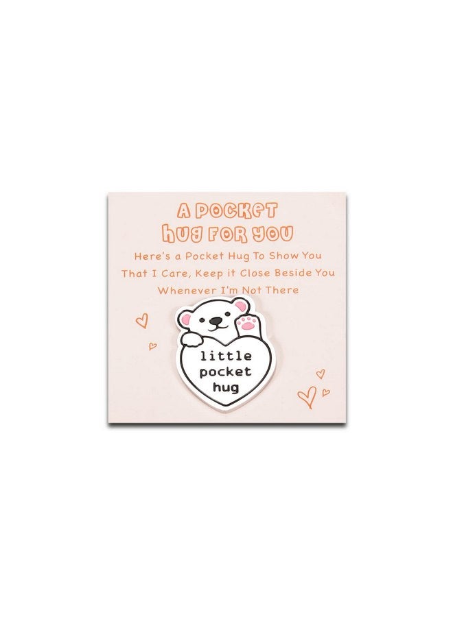 Vanlovemac Bear Pocket Hug Gift for Women Boyfriend Best Friends Girlfriend Men Cute Funny Gift for Sister Girls Family Son Daughter Keepsake Valentines Christmas Birthday Thinking of You Token Coin Small Gifts - Image 1