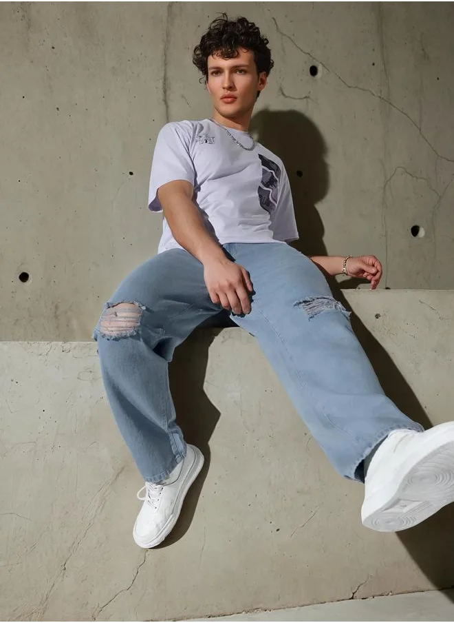 Hubberholme Grey Jeans For Men