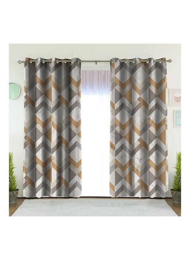 Intex Curtains House Linen Velvet Fabric Light-Filtering Window Curtain With Steel Grommets 1 Pcs  - Image 2