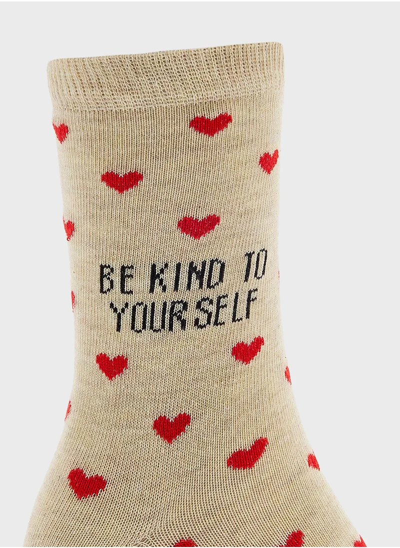 NEW LOOK Slogan Socks