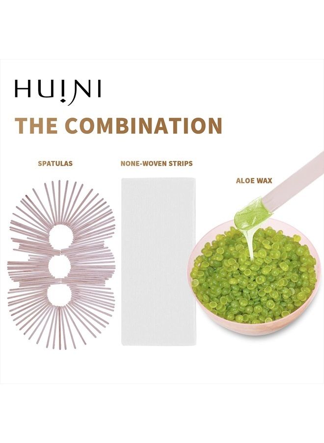 Huini 1000 Ct. Wooden Waxing Applicators Sticks for Face & Eyebrows Wax Spatula Hair Removal CD-S02-3 - Image 5