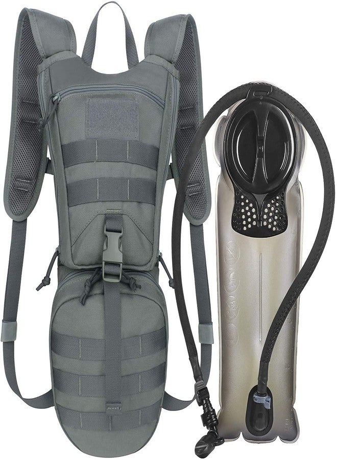 Unigear Tactical Hydration Packs Backpack 1050D with 2.5L Water Bladder, Thermal Insulation Pack Keeps Liquid Cool up to 4 Hours for Hiking, Cycling, Hunting and Climbing (Gray) - Image 1