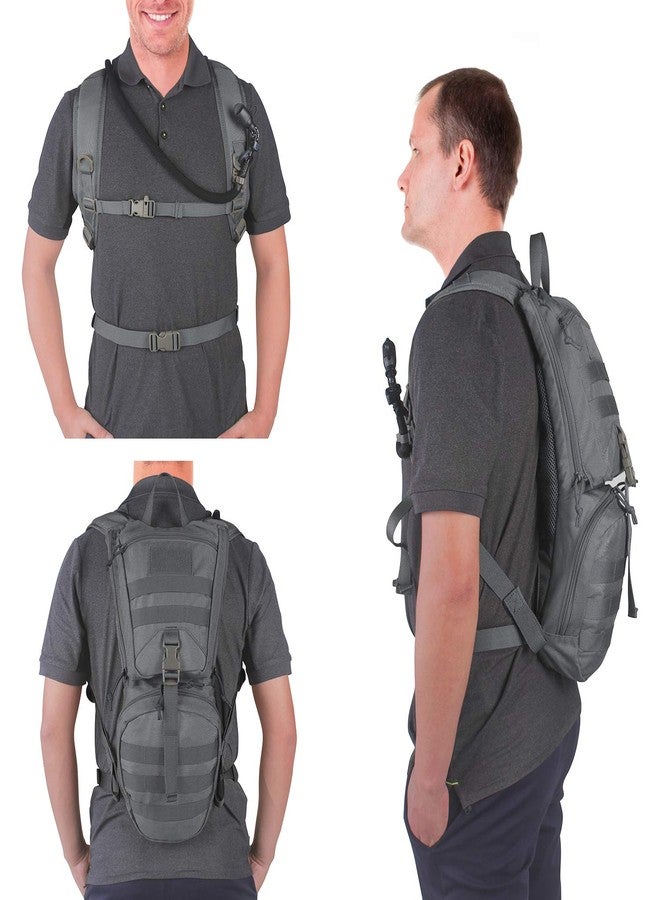 Unigear Tactical Hydration Packs Backpack 1050D with 2.5L Water Bladder, Thermal Insulation Pack Keeps Liquid Cool up to 4 Hours for Hiking, Cycling, Hunting and Climbing (Gray) - Image 5