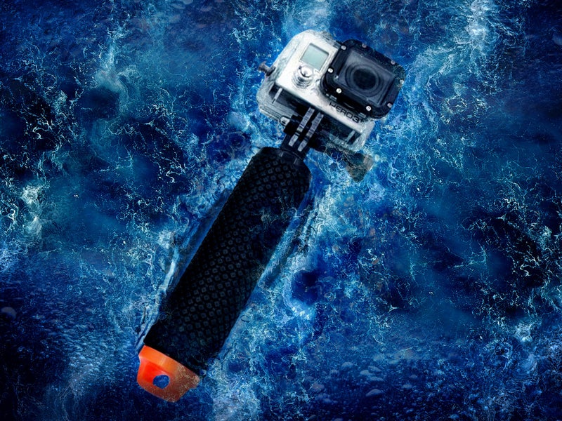 MiPremium Waterproof Floating Hand Grip compatible with GoPro Hero 12 11 10 9 8 7 6 5 4 3 3+ 2 1 Session Black Silver Camera Handler & Handle Mount Accessories Kit for Water Sport and Action Cameras (Orange) - Image 5