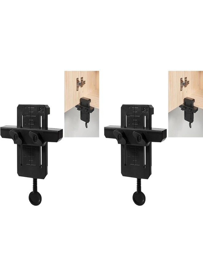 Serplex® Cabinet Door Installation Positioner Support Clamp Wooden Panel Fixing Assistance Adjustable Mounting Jig Hidden 2PCS - Image 1